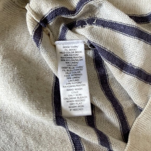 Loft Women's sheer sweater with crystal embellishment in size xs. - Picture 9 of 9